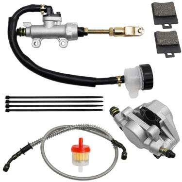 Imagem de Conjunto de pinça de cilindro mestre de freio hidráulico de disco traseiro, substituição para 150cc 200cc 250cc Taotao Coolster Roketa Vitacci Peace SunL RPS Icebear ATV chinês Quad 4 Wheeler Dune