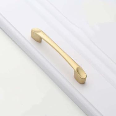 Imagem de Armários de armário alças de armário de cozinha de ouro puxadores de porta de armário de gaveta puxadores de móveis ferragens, 9002,96mm