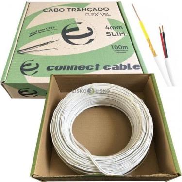 Imagem de Cabo Coaxial Bipolar 4mm 25m Slim Cftv Trançado Br Fl - MULTITOC