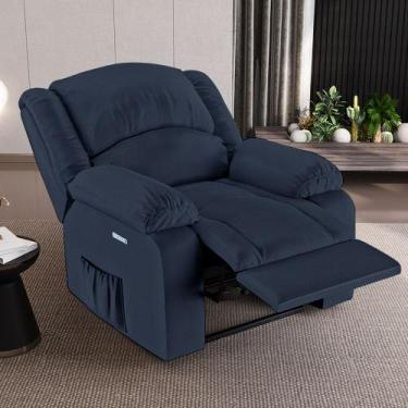 Imagem de Poltrona do Papai Reclinável Sala de Cinema Madrid Elétrica Touch USB 