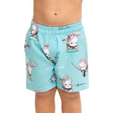 Imagem de Short Swim Infantil Sushi Ninja - RED FEATHER, 2, Unica