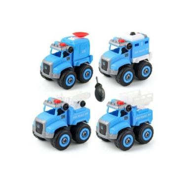 Imagem de Kit Coleção Carrinho De Polícia Monta e Desmonta. - Toys