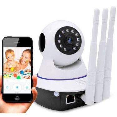Imagem de Câmera Ip Noturna Segurança Espiã 720p HD Audio Led Wifi Wireless 3g S