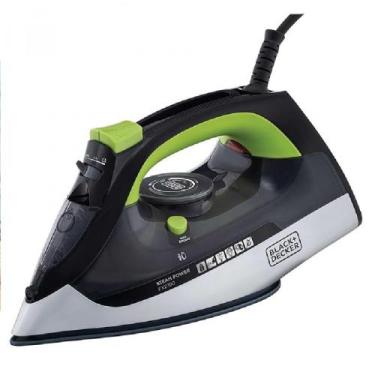 Imagem de Ferro de Passar a Vapor Black+Decker FX2700 1200W, Preto com Verde, 22