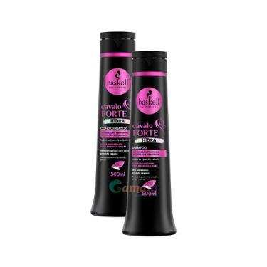 Imagem de Kit Haskell Shampoo e condicionador Cavalo Forte Hidra 500ml