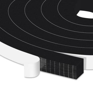 Imagem de Trisiki Fita Adesiva Resistente Contra Intempéries para Portas, Fita de Vedação de Espuma À Prova de Intempéries para Batentes de Portas Deslizantes, Isolamento de Janelas de Caixi (1/2 Pol X 3/8 Pol