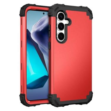 Imagem de Asuwish Capa de telefone para Samsung Galaxy S25 Plus S25+ 5G capa dura à prova de choque de silicone macio amortecedor híbrido de três camadas aderência resistente proteção robusta S25plus 25S + S 25