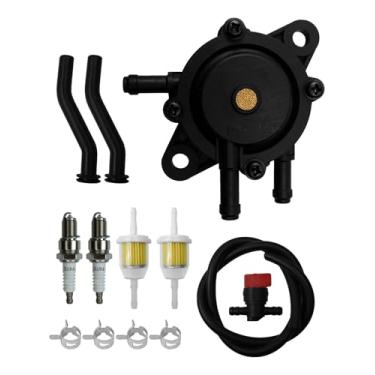 Imagem de Kit de bomba de combustível 808656 adequado para Kohler 24 393 04-S 24 393 16-S Kawasaki 49040-7001 Honda John Deere Craftsman Toro, cortador de grama trator bomba de combustível a vácuo a gás com