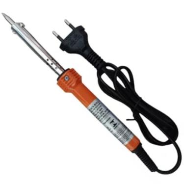 Imagem de Ferro de Solda Elétrico Eletrônicos Aquecimento rápido Ponta de aço cabo plástico
