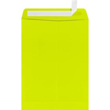 Imagem de Envelopes de extremidade aberta 9 x 12 em 36 kg. Wasabi para enviar uma carta comercial, catálogo, documento financeiro, revista, panfleto, pacote com 50, (Amarelo)