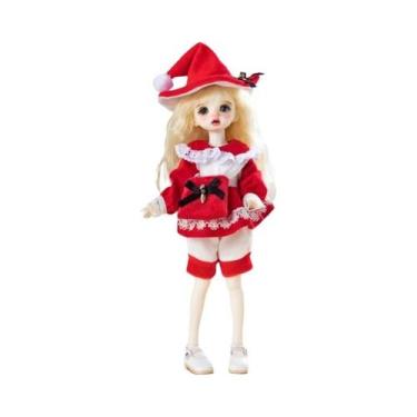 Imagem de Conjunto De Roupas De Boneca Bjd De 30cm, Vestido De Menina, Maquiagem