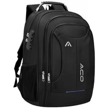 Imagem de Mochila Bolsa Masculina Feminina Notebook Anti Furto Reforçada Semi Impermeável Escolar Faculdade Trabalho Viagem Resiste com Cadeado (Preto)