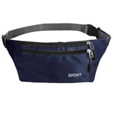 Imagem de Pochete Sport Ultra Slim Esportiva – Impermeável, Compartimento Celular, Ajustável P–GG, Compacta e Discreta, Acesso para fone de ouvido - YASDA (AZUL)