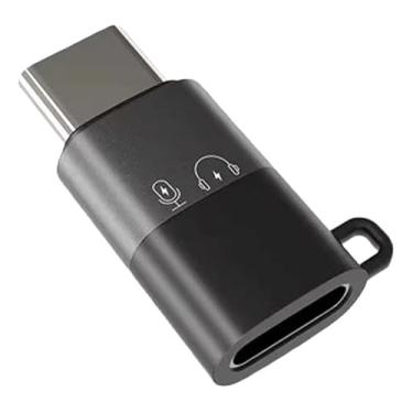 Imagem de Adaptador OTG USB-C para Lightning Fêmea, Compatível com Microfone