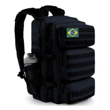 Imagem de Mochila Esportiva 60 Litros Tática Grande Impermeável Patch Brasil - Y
