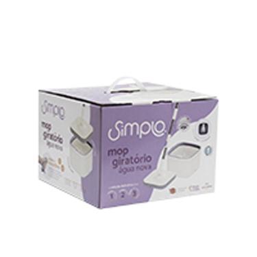 Imagem de Mop Giratório Água Nova Com Balde E Esfregão - Simplo