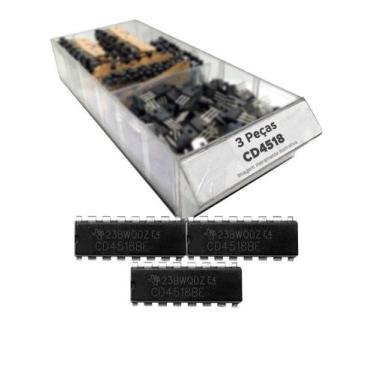 Imagem de 3x Circuito Integrado Cd4518 = Cd 4518 - Dip16 - CHIPSCE, CD4518