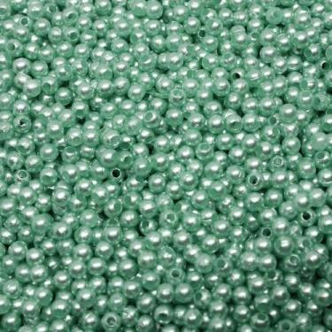 Imagem de PÉROLA DE ABS LISA Nº 03 20G PEROLA 3MM - LADEIRA BIJUTERIAS, Verde ág