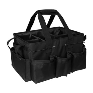 Imagem de Generic Bolsa de limpeza organizadora de limpeza com divisórias ajustáveis ​​organizadora de ferramentas multifuncionais bolsa de para empregadas domésticas