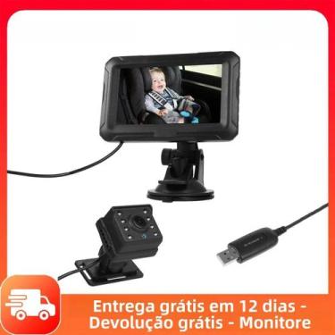 Imagem de Monitor De Espelho Para Bebê 1080P Com Visão Noturna 150 graus Tela US