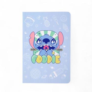 Imagem de Caderno Com Adesivos Stitch Foodie Disney A5 Miniso Oficial