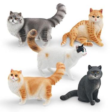 Imagem de Conjunto de bonecos Realistic Cat, coleção de brinquedos infantis de P