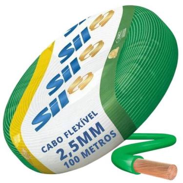 Imagem de Cabo Flexivel 750V 2,5mm100 MetrosVerde Sil