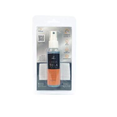 Imagem de Limpeza Reliza Kit Limpa Telas E Lentes Antibacterias 60Ml C/ Flanela