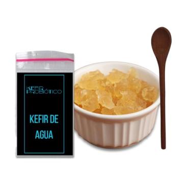 Imagem de Kefir De Agua Desidratado Com Manual Ganhe Colher de Pau