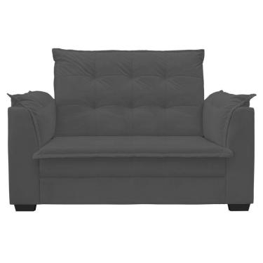 Imagem de Sofá 2 Lugares Confortável Luxo 1,40m Marrocos Bellamado Cinza