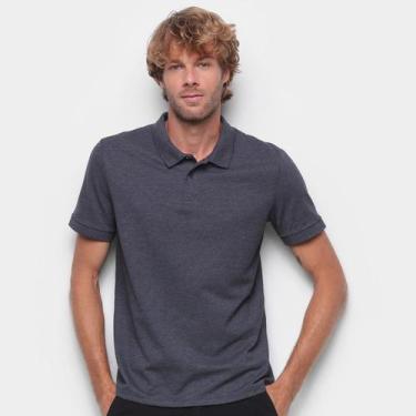 Imagem de Camisa Polo Hering Básica Masculina, Grafite, GG