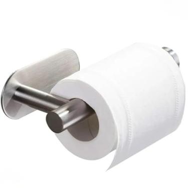 Imagem de Kirk Suporte Papel Higiênico Adesivo (Porta Rolos) Aço Inox 304, Instalação Sem Furos 3M Premium | Fixação Extra Forte, Antiferrugem, para Banheiro Moderno e Elegante