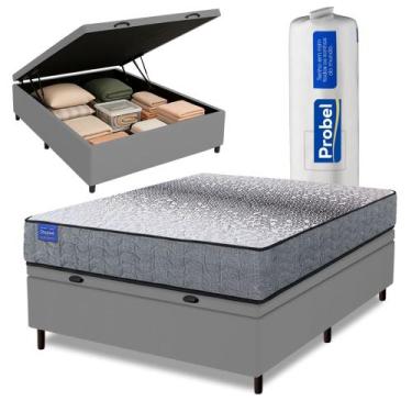 Imagem de Cama Box Baú Casal Probel Molas Ensacadas 138x188x67 Day Springs a Vác