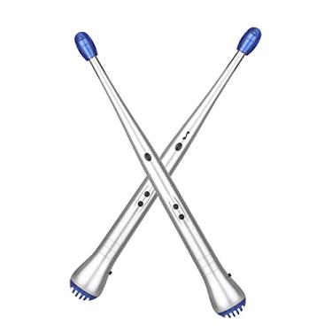 Imagem de Baquetas de Bateria Elétrica Air Drumsticks com Luz Música Prato Som Caixa Percussão Instrumento Musical para Meninos Meninas Adolescentes Indoor Portátil Leve ABS Peças Eletrônicas