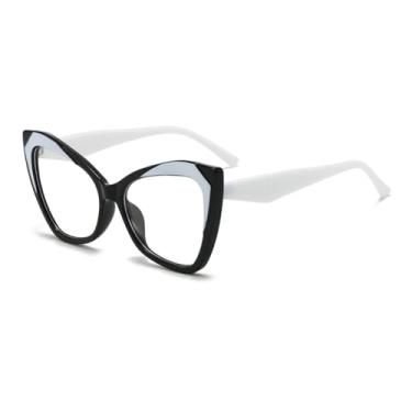 Imagem de HPIRME Armação de óculos grande para homens e mulheres (86074-C5)