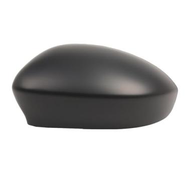 Imagem de Preto fosco asa lateral do carro espelho retrovisor habitação escudo capa reversa Compatível com fiat 500 500c 2007-2023 e grande punto 2005-2018(Left)