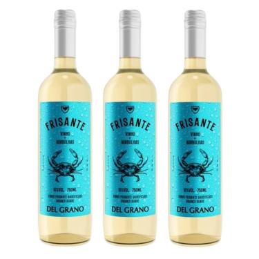 Imagem de Kit 03 Unidades Vinho Frisante Del Grano Branco Suave 750ml