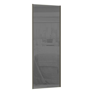 Imagem de Porta De Correr 80cm Com Prata E Puxador Inox S/Kit Ferragem