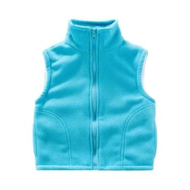 Imagem de Colete De Fleece Polar Sem Mangas Para Adolescentes, Roupa Quente De I