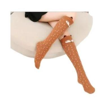 Imagem de Meias Altas De Algodão Com Estampa De Animais Para Meninas 2024, Estil