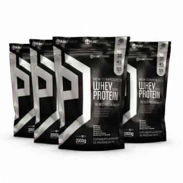 Imagem de Kit 4X Whey Protein 100% 32g de Proteína 2Kg - Planet Pharma -, Doce d