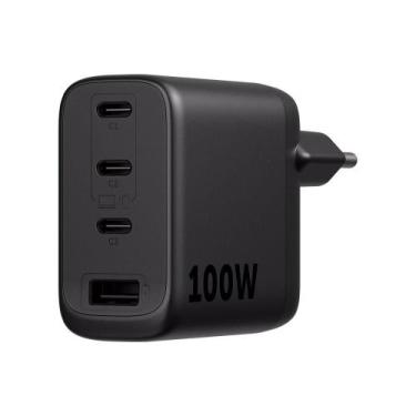 Imagem de Carregador Turbo 100W Gan EC 31 Power com 3 Portas USB-C Intelbras