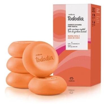 Imagem de Sabonete Barra Tododia Manga Rosa E Água De Coco 5x90g Natura