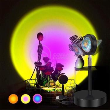 Imagem de Mini Ring Light Sunset Projetor Lâmpada Tiktok Usb Sol - SMART TECH
