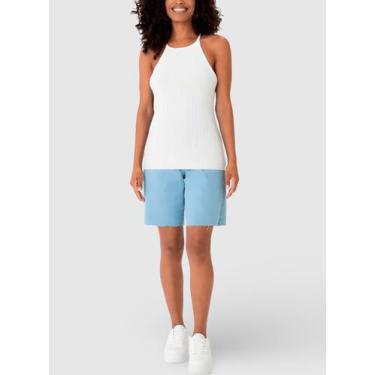 Imagem de Regata Alças Finas Malwee 1000068765 Feminina Canelada Viscose T. P/XG