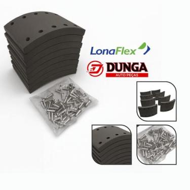 Imagem de Lona de Freio Truck Guerra/Randon Antigo 10 Furos Lonaflex