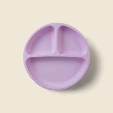 Imagem de Prato com Divisória Silicone Rosa - A\BABY