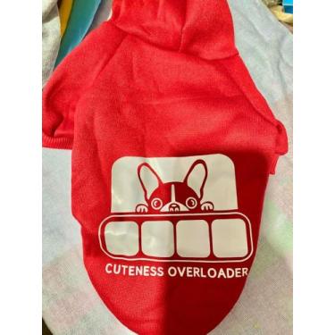 Imagem de Roupa Pet Casaco Moletom com Capuz Cães Cachorro Inverno - PETNINHO, V