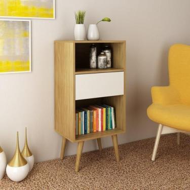 Imagem de Estante Decorativa para Quarto Infantil Nina Bege/Marrom/Off White - T