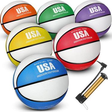 Imagem de Conjunto de basquete Libima, 6 peças, tamanho 5, borracha, interior e 